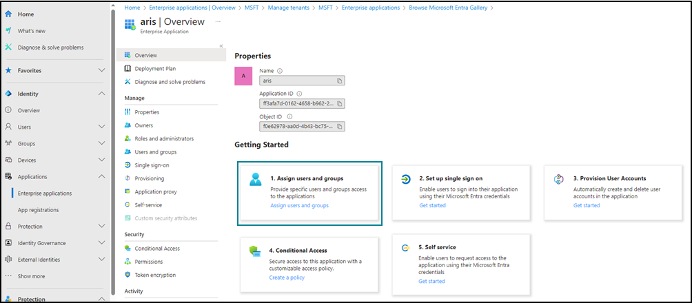 Assign users and groups