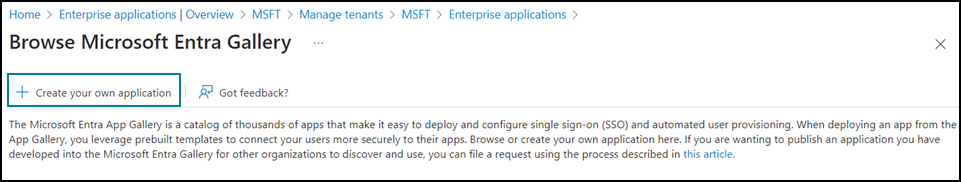 Create your own application