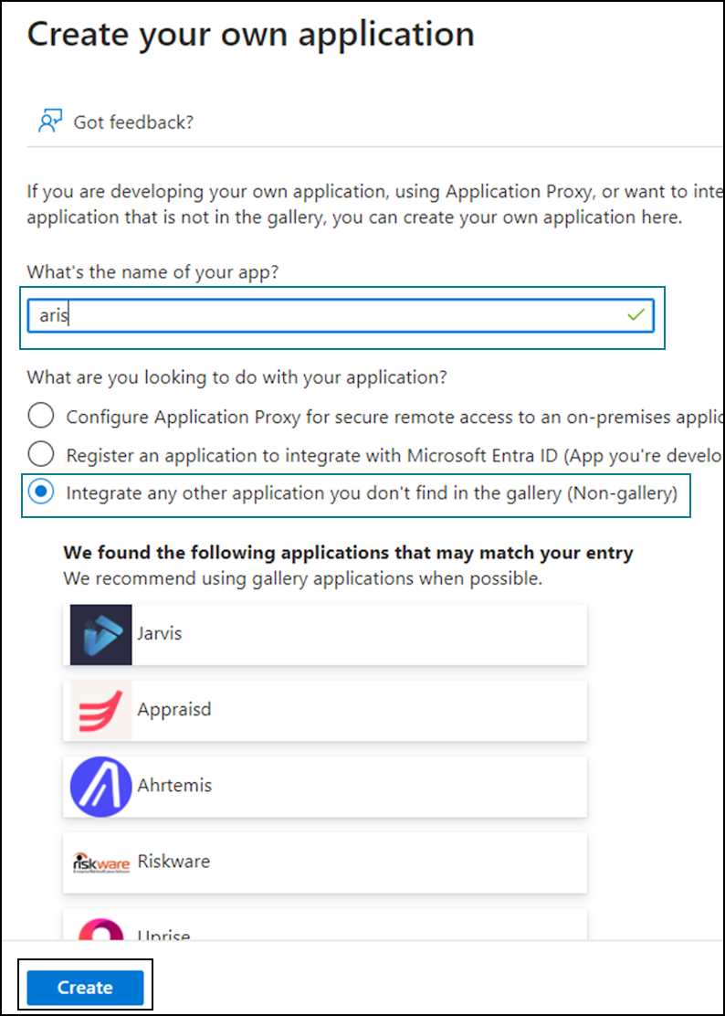 Create your own application panel