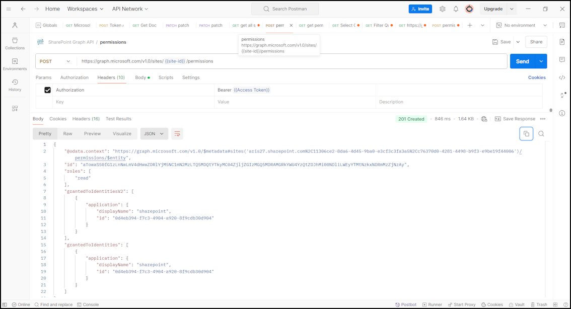 Site permissions